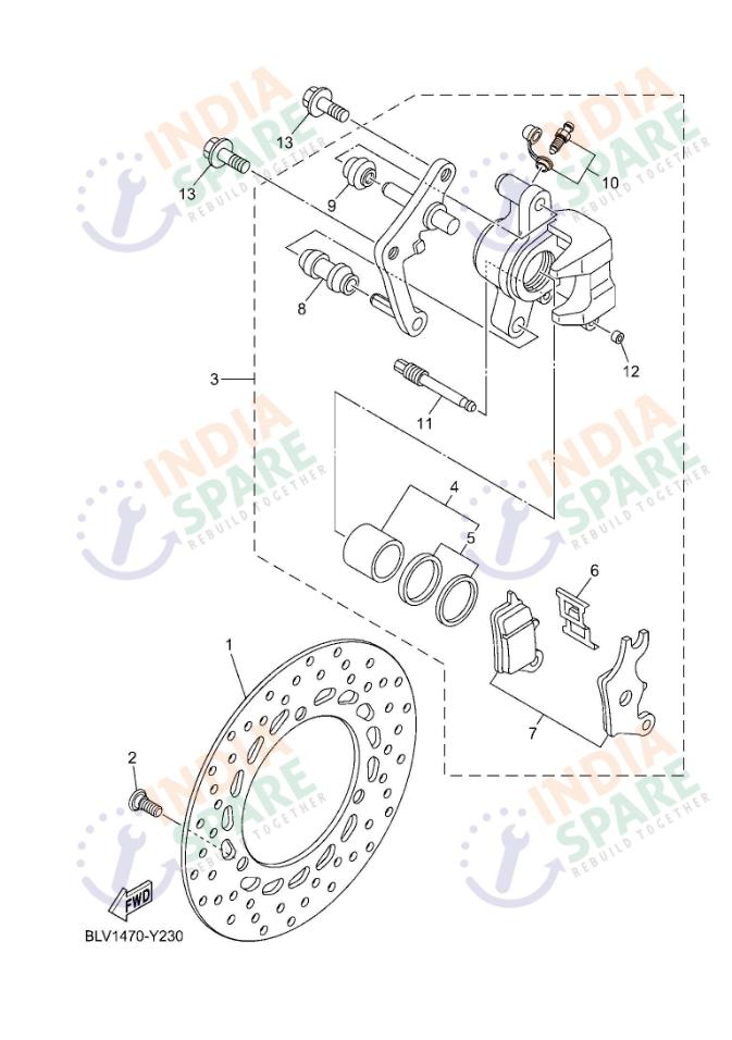 FRONT BRAKE CALIPER